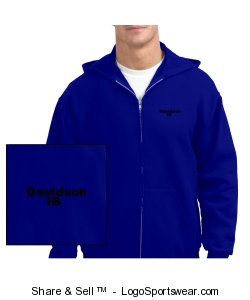 Adult uinsex full zip sweatshirt Design Zoom